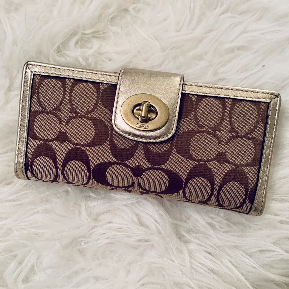 Coach Gold Wallet